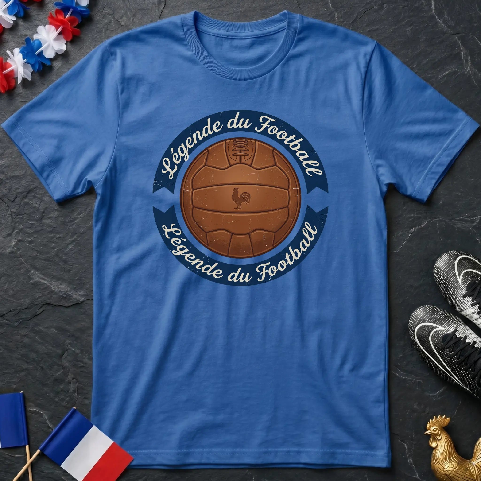 Légende du Football Ballon Vintage T-Shirt Coupe du Monde