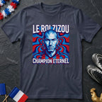 Le Roi Zizou Champion Éternel Zidane Portrait T-Shirt Coupe du Monde