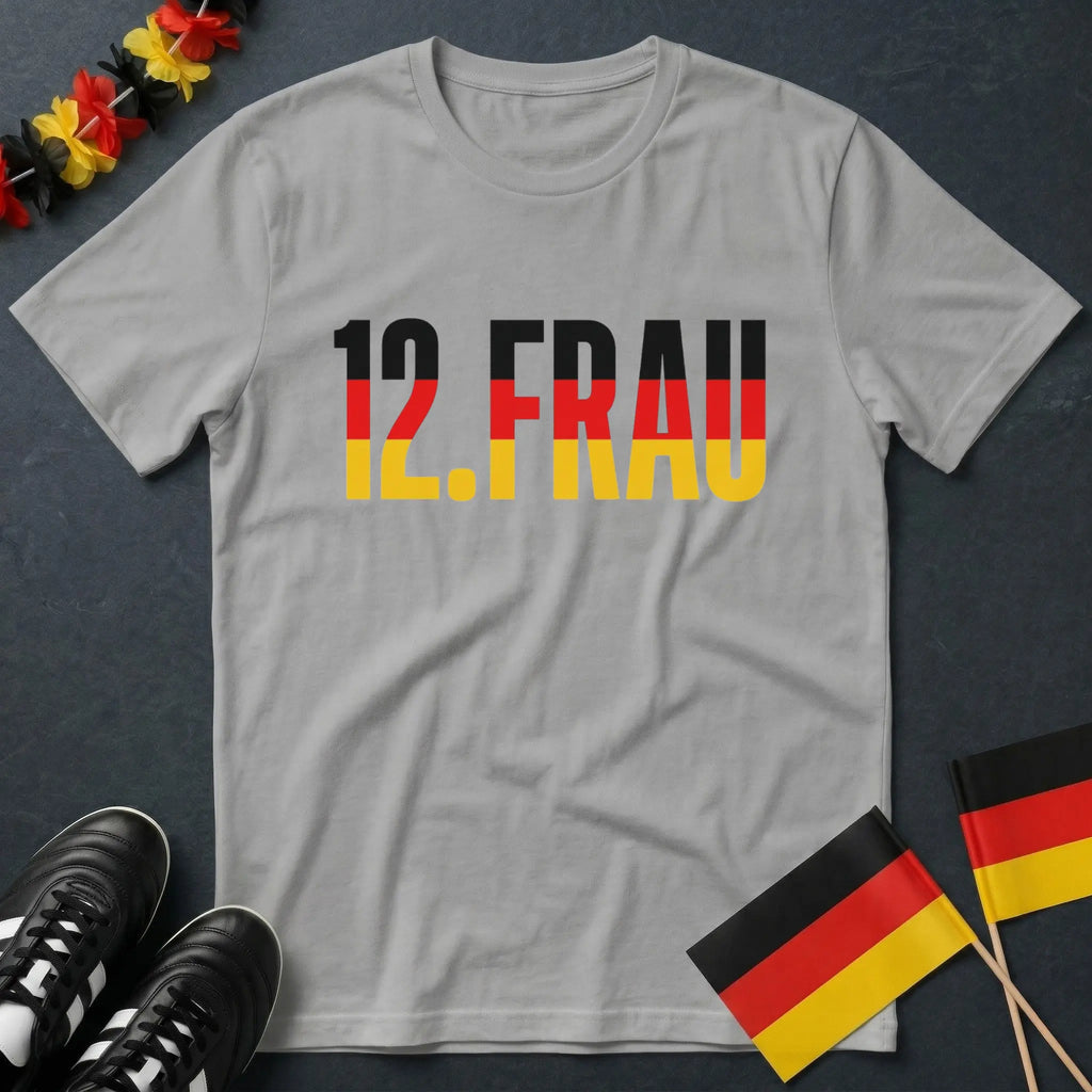 12. Frau Extra Bold Deutschland WM T-Shirt