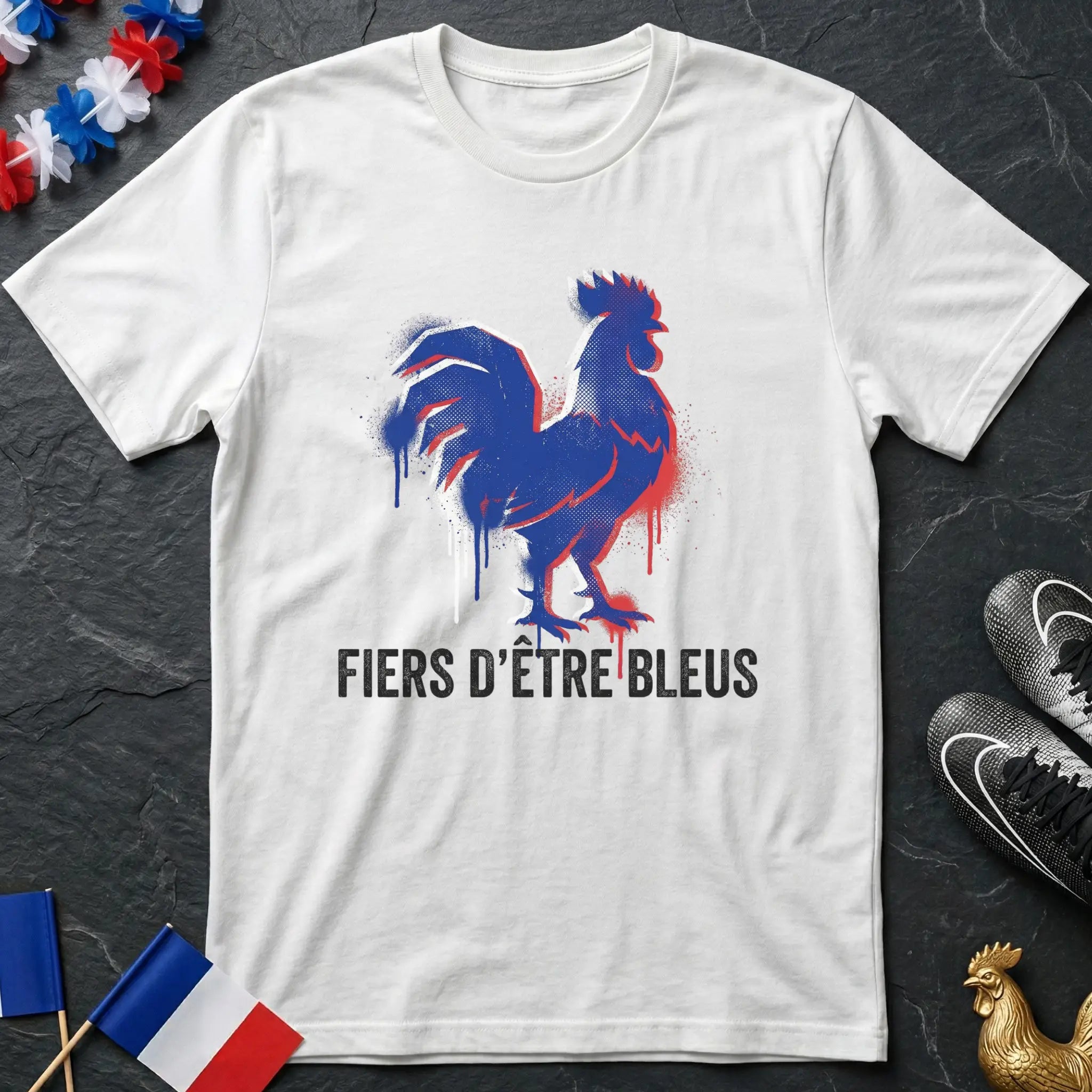 Fiers d'Être Bleus Coq Gaulois France T-Shirt Coupe du Monde
