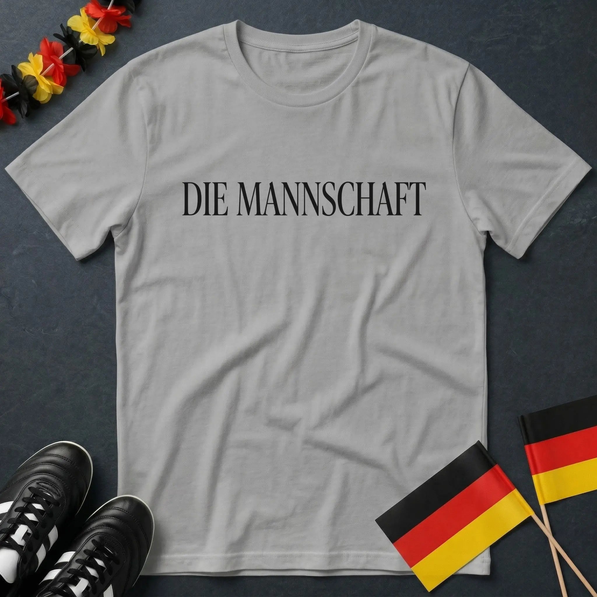Minimalistisches Die Mannschaft in schwarz T-Shirt