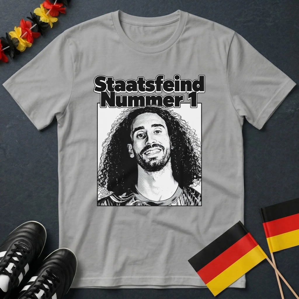 Staatsfeind Nummer 1 Schwarz-Weiß WM T-Shirt