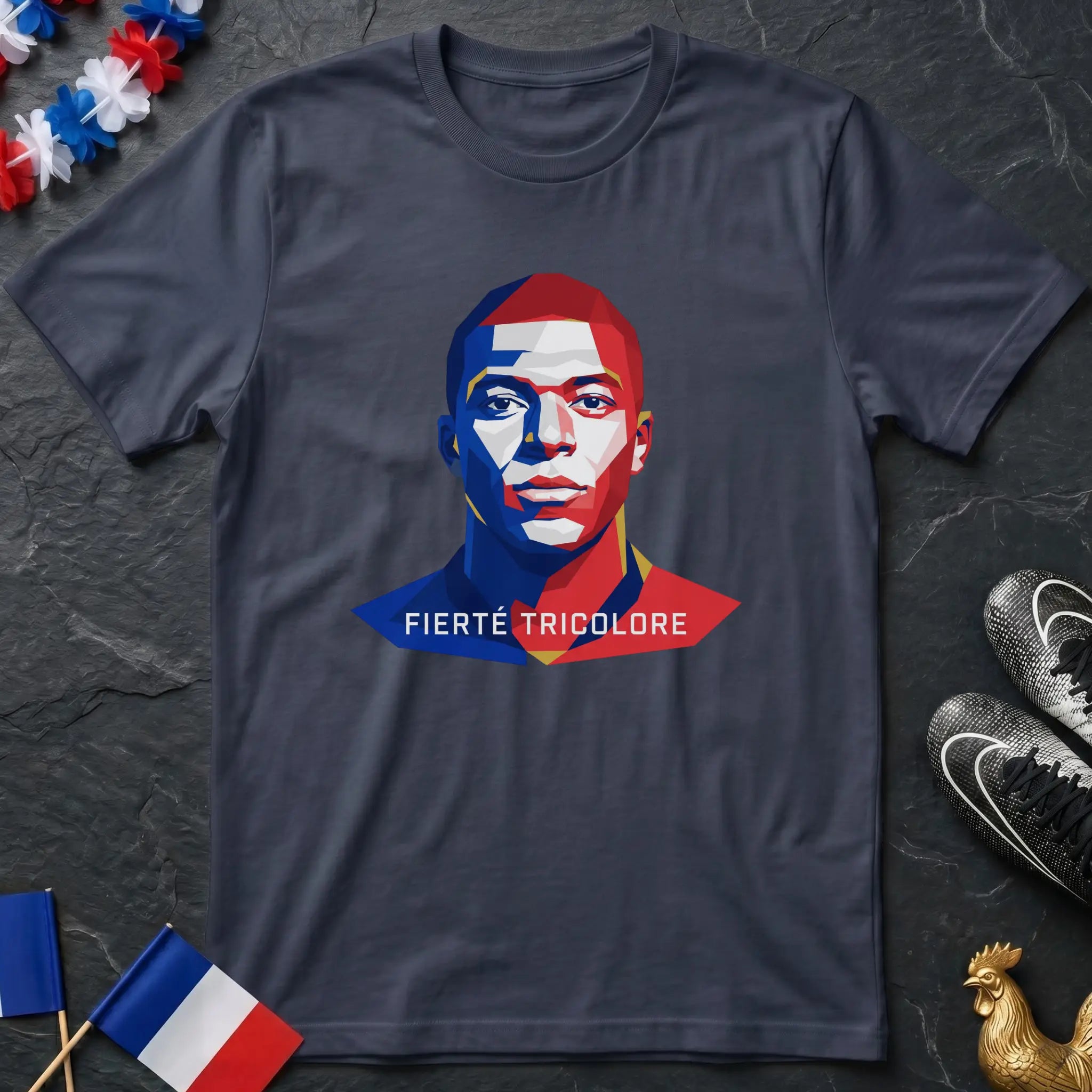 Kylian Mbappé Fierté Tricolore T-Shirt Coupe du Monde
