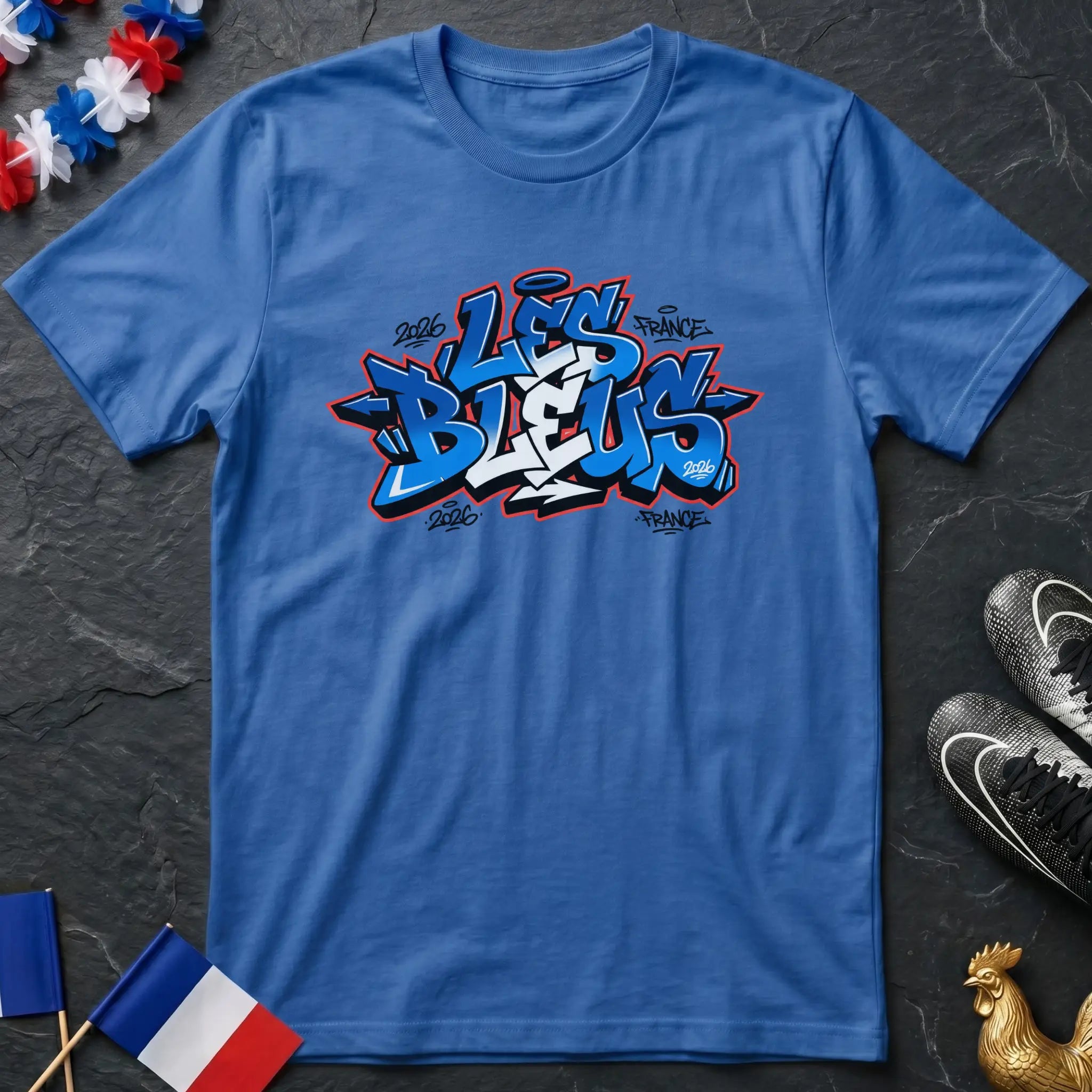 Graffiti Wildstyle Les Bleus France 2026 T-Shirt Coupe du Monde