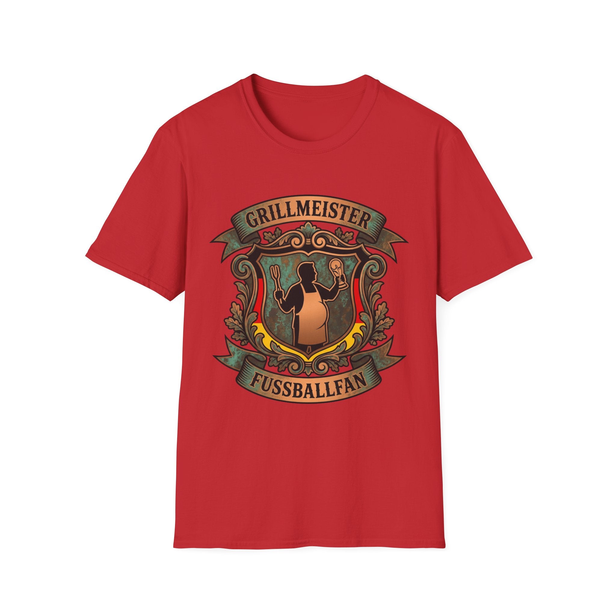 Grillmeister Fußballfan Emblem WM T-Shirt