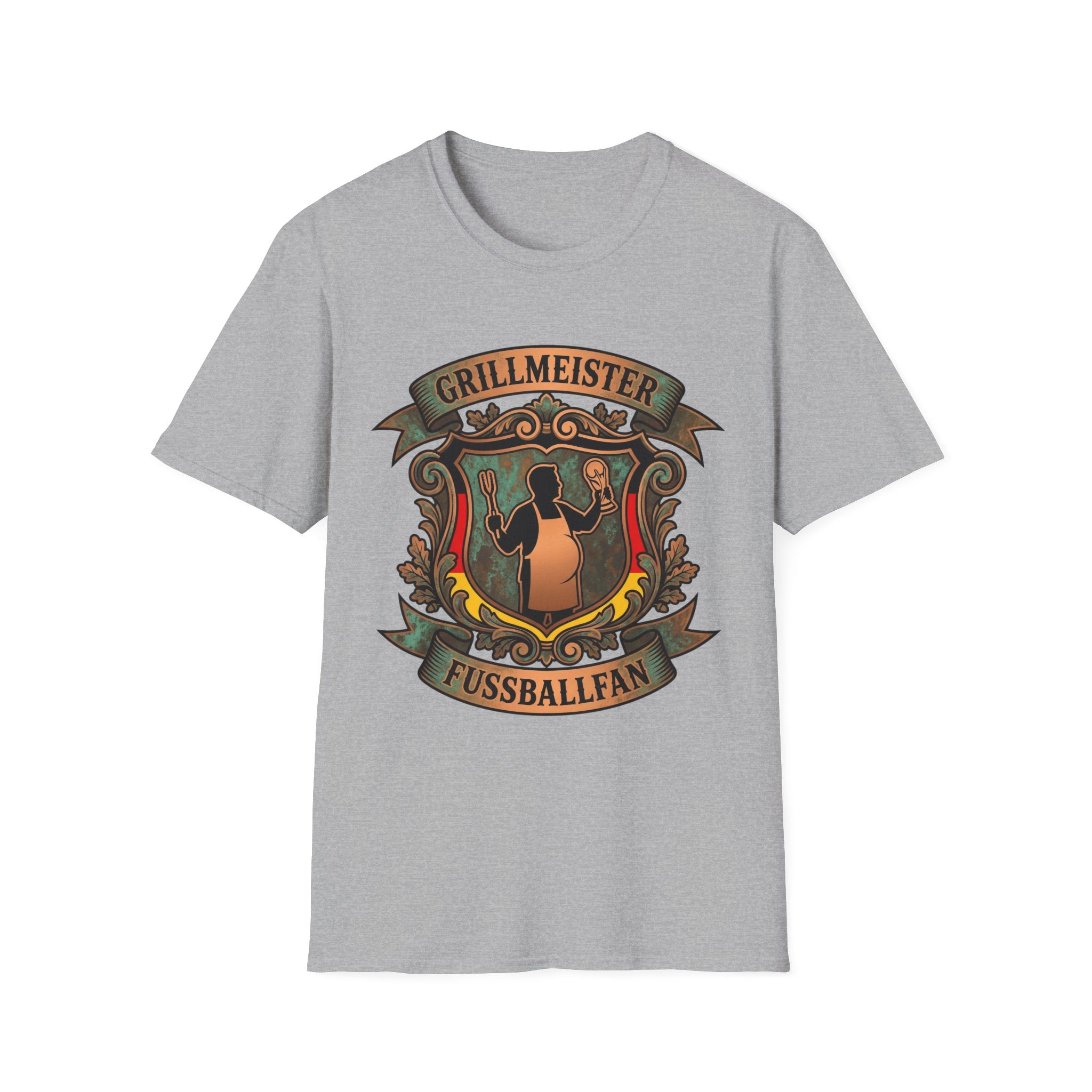 Grillmeister Fußballfan Emblem WM T-Shirt
